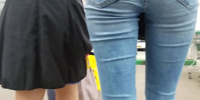 ass,jeans,public